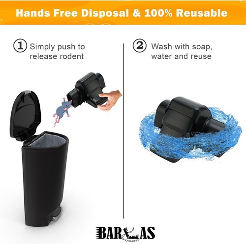 Effective Outdoor Rat Trap - Dual Entry Pet-Safe Design for Mice & Rats (2 Pack) - Picture 7 of 10