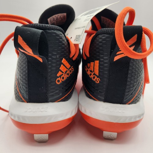 Adidas Icon V Bounce Tacchetti Baseball Uomo Taglia 7 Nero e Arancione Nuovi con etichette! - Foto 11 di 23