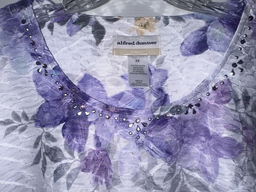 Women's Alfred Dunner Shirt Isn't it Romantic 2024 size 3X 3/4 Sleeve Lot of 2 - Picture 3 of 18