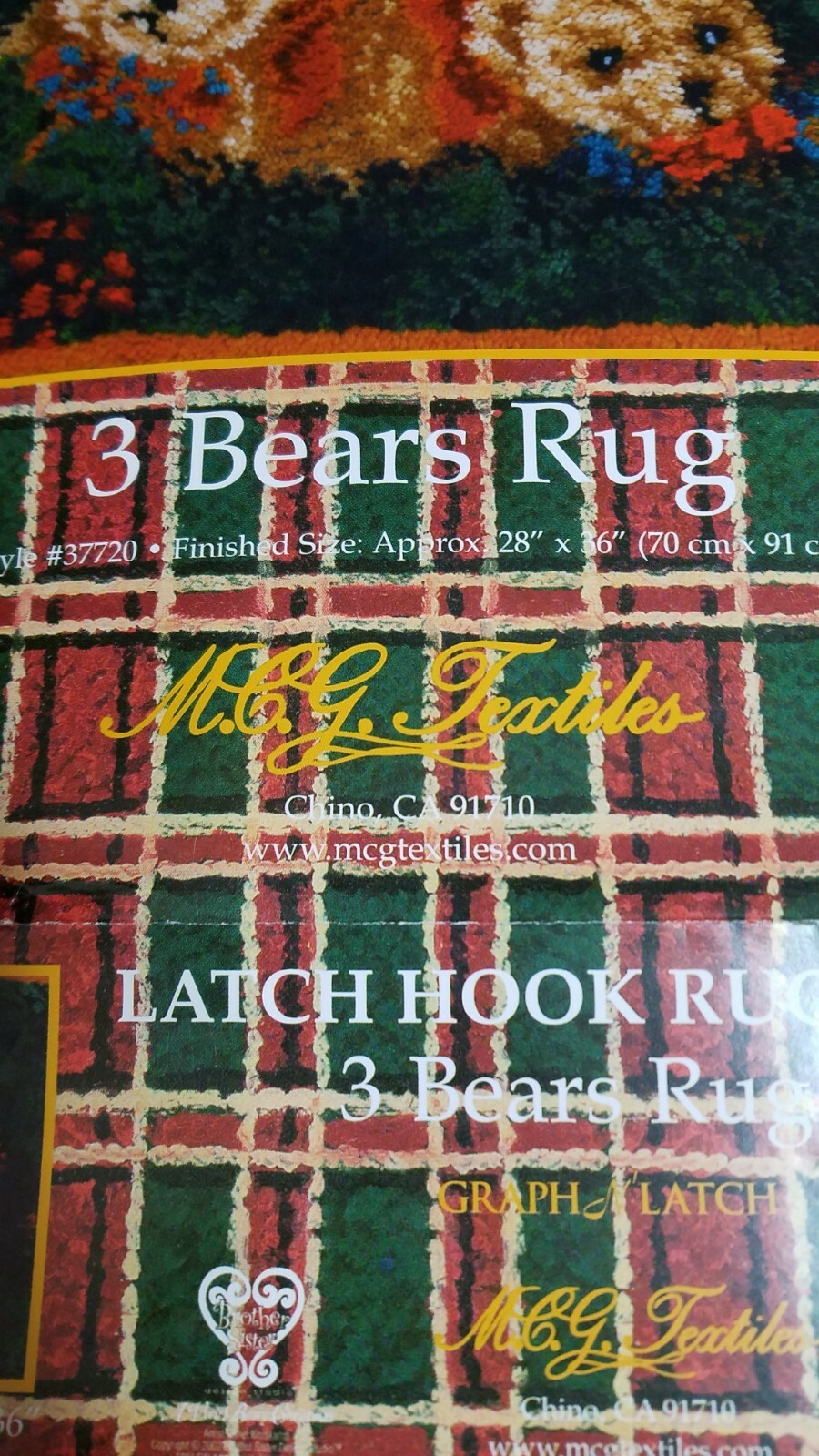 Little Bears DIY Latch Hook Rug Making Kit For Adults – Latch Hook Crafts