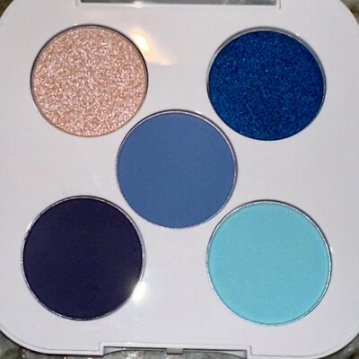 Morphe 2 Ready in 5 Eyeshadow Palette - OCEAN DRIVE Blues Sand Shimmer Matte NEW