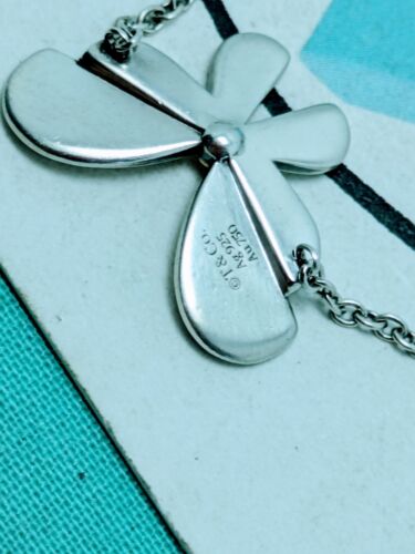 100% Genuine Tiffany & Co Love Bug Butterfly Bracelet 6.5, 7inches - Silver Gold - Picture 4 of 4