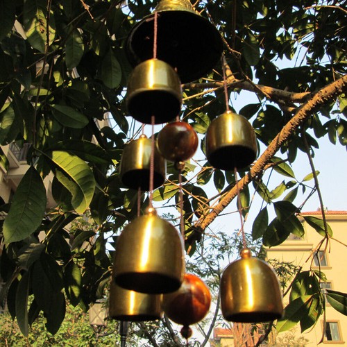 Large Copper Bells Hanging Wind Chimes Garden Yard Home Outdoor Ornament Decor - Bild 2 von 13