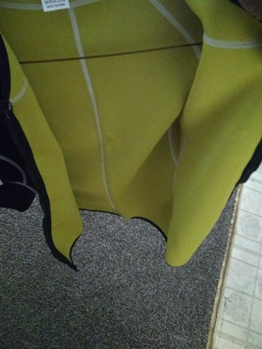 Men's Body Shaper/Trainer Zip Up Shirt(Medium) Neoprene Sauna Top - Picture 6 of 11