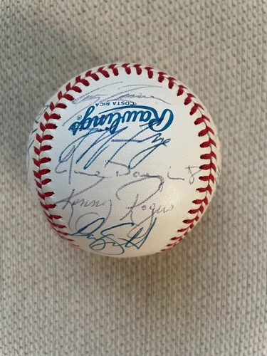 1992 Texas Rangers Team Signed Baseball - Ivan Rodriguez, Palmiero, K. Brown +21 - Picture 8 of 11