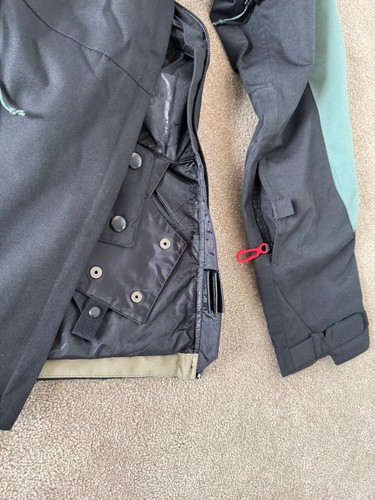 mens medium black & green 686 ski snow Anarak jacket 10K - Picture 7 of 13
