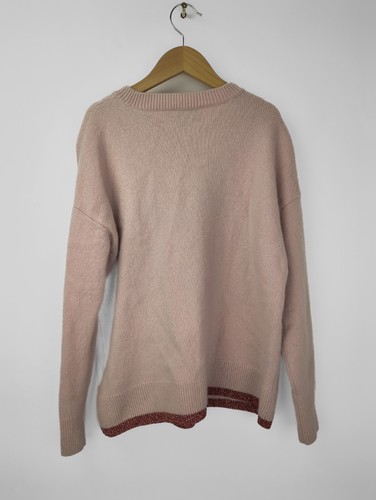 COACH Women's Sz US S REXY Pink Wool Cashmere Crewneck Pullover Sweater - Picture 7 of 8