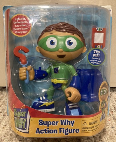 Super Why Wyatt Question Mark 6" Action Figure Toy Learning Curve PBS 2009 - Picture 1 of 2