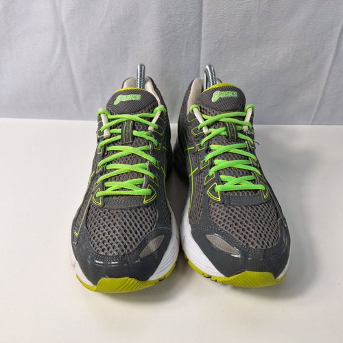 ASICS "GT-2170" Sneakers Womens Sz 8 Grey Green Geo Running Walking Train T256N - Afbeelding 4 van 11