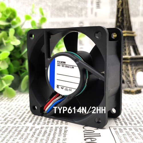 Used tested ebmpaps 60X60X25MM TYP614N/2HH 24V High temperature resistance fan - Afbeelding 3 van 7