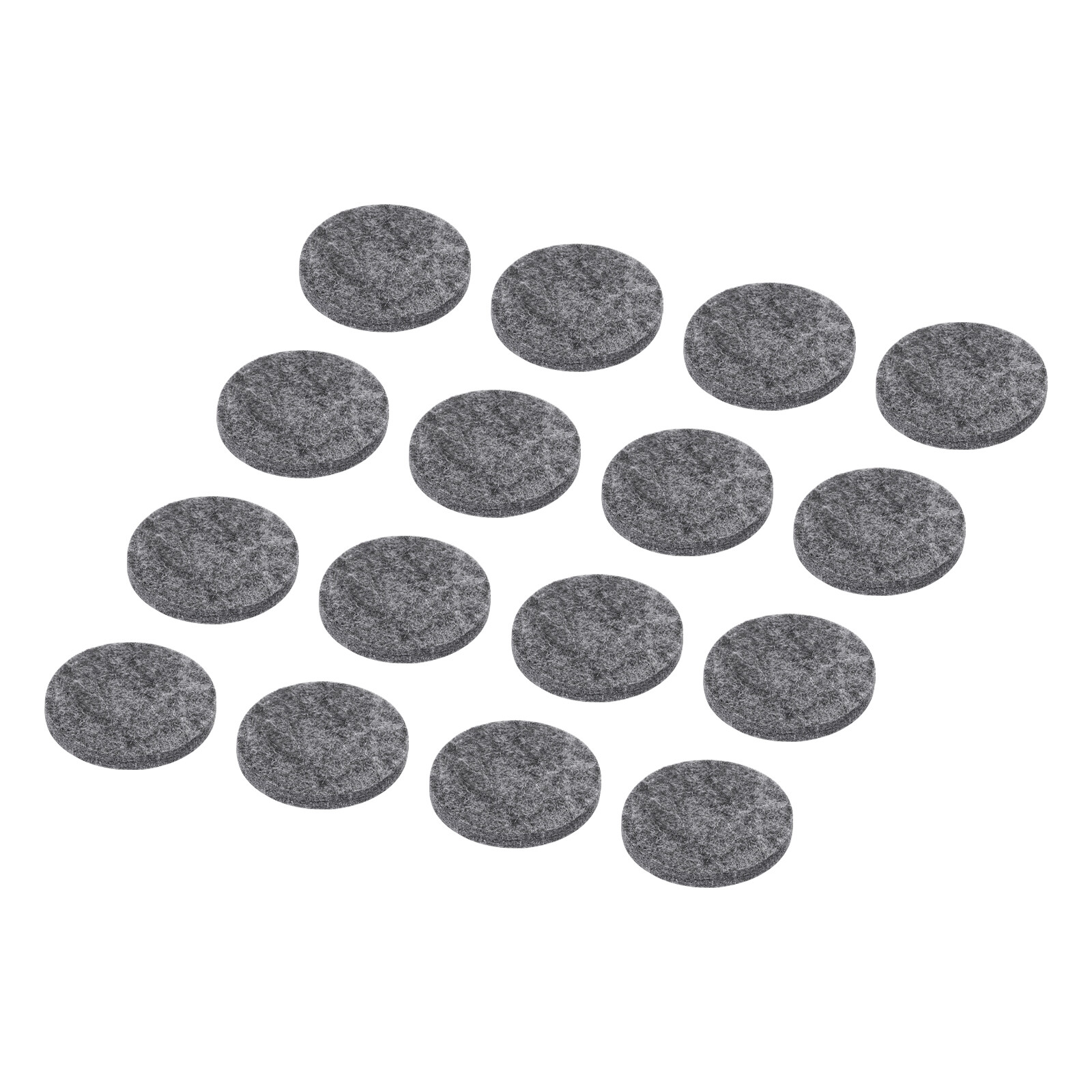 16pcs Felt Furniture Pads, 1.77 Inch Round Small Felt Protectors Dark Gray