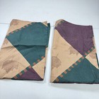 vintage springs pillowcase sham pair standard purple green diamond y2k 90s