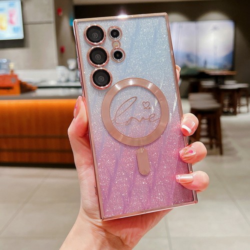 For Samsung Galaxy S24 Ultra S23 FE S22 S21 Magnetic MagSafe Gradient Case Cover - Picture 16 of 18