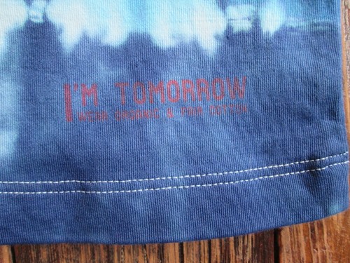ethos BABY Paris 4T Shirt Tie Dye Girls Tee Blue Green Organic Cotton Fair Trade - Picture 6 of 6