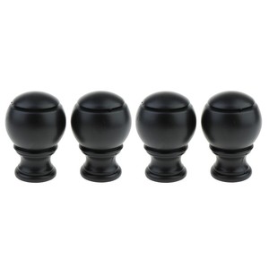 4pcs Window Decoration Curtains Rod Ends Drapery Curtain Panel Rod