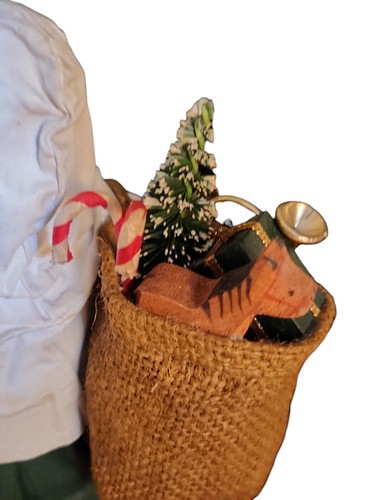 Vintage Clothtique Possible Dreams Old World Santa With Handmade Toys Horn 1988 - Picture 12 of 15