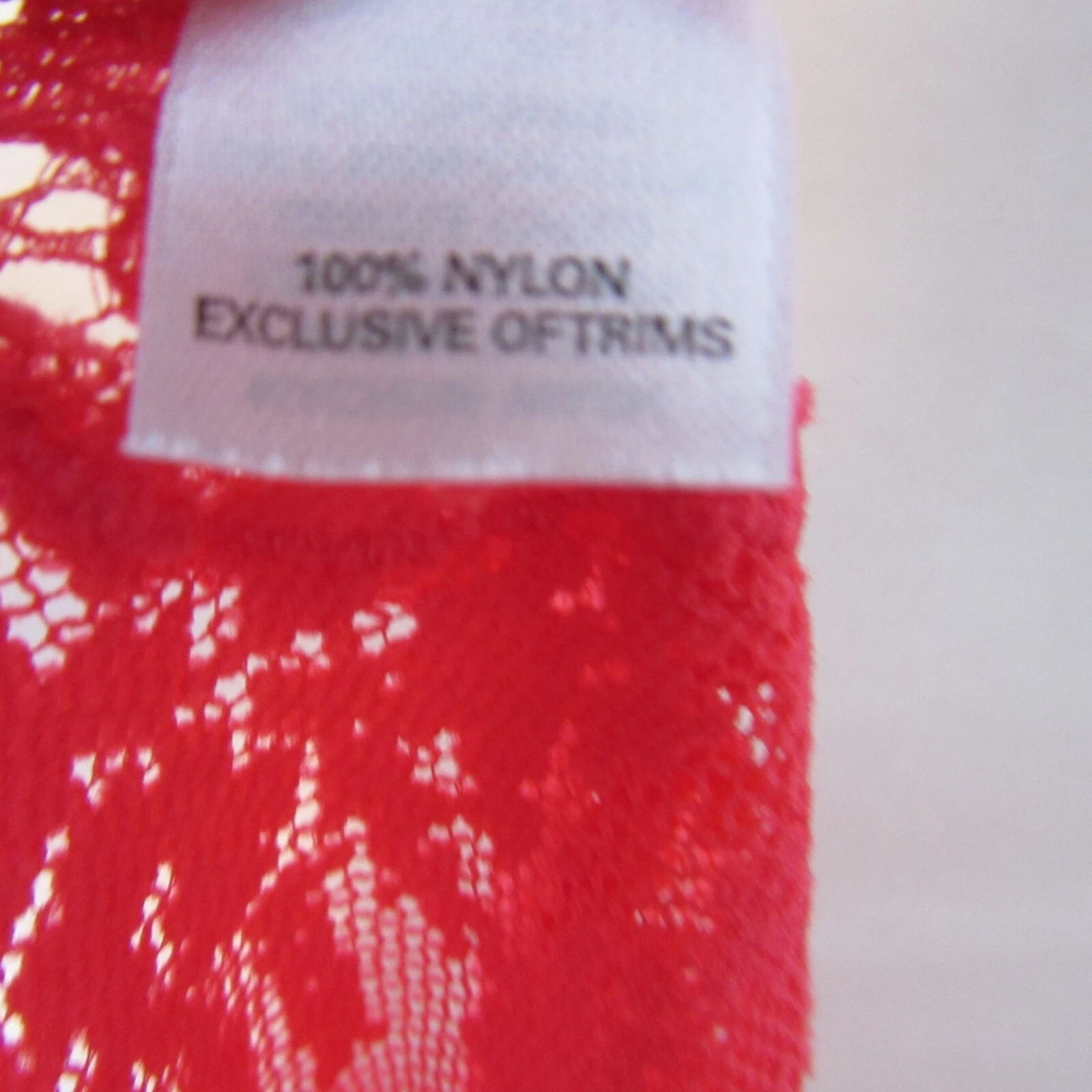 UNDERCOVER Abito donna Victoria Secret rosso trasparente stampa animalier bodycon pizzo grande