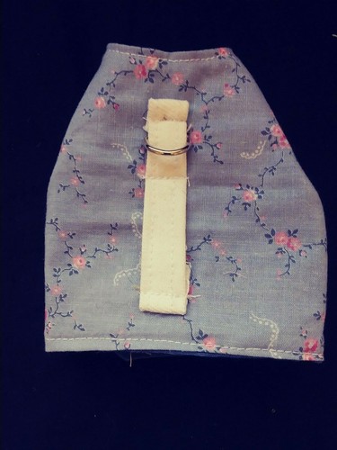 Ferret Harness - Blue with Pink Roses - S/M - Picture 5 of 7