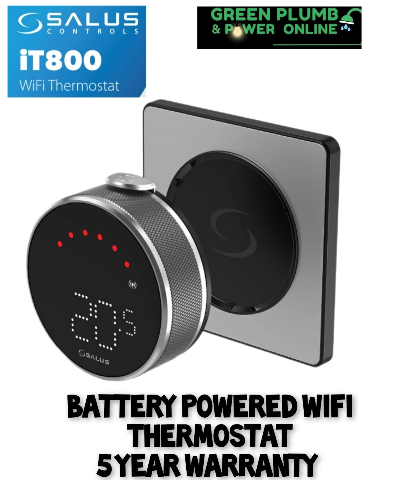 Salus iT800 Smart Premium App Thermostat WiFi Internet Based 5 Year Warranty