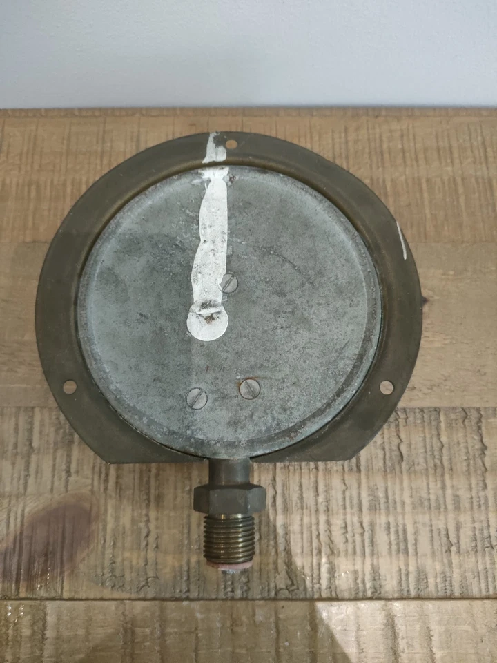 Ancien Manomètre De Pression Absolue Ets BENOIT Paris Kg/cm² Laiton - Collection - Photo 4/4