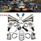2.5" Dual Electric Exhaust Control Valve Y Pipe Motor Kit with Remote Switch