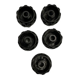 Lego Part 6118 Wheels (5) Hard Plastic Small 22mm D x 24mm Genuine Black