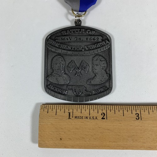 1987 3rd Frederick Flatfooters Volksmarch Battle of Winchester Virginia Medal - Picture 3 of 6