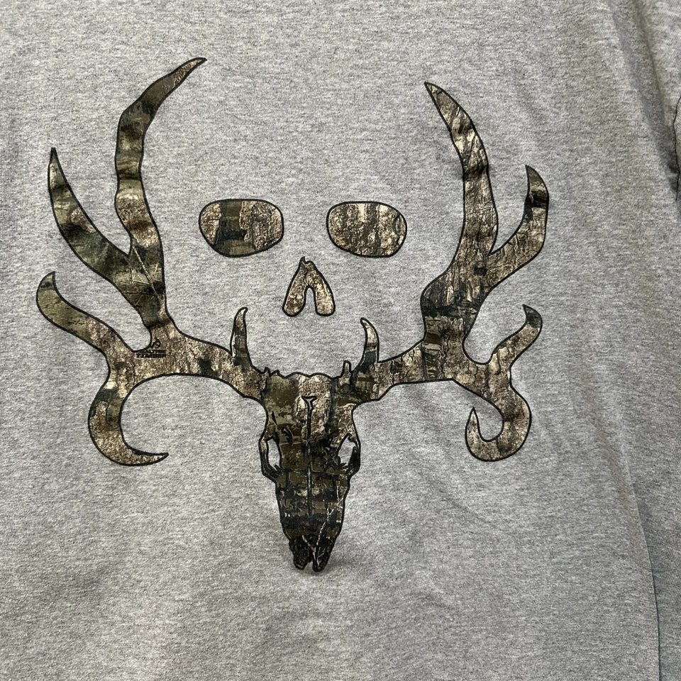 Camiseta manga larga Bone Collector.  Temporada de caza de ciervos grises XL 46-48 para hombre Foto 3 de 4