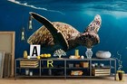 3D Ocean Turtle Wallpaper Wall Mural Removable Self-adhesive Sticker 984