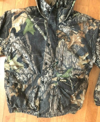 Remington Mens Mossy Oak Hunting Jacket Sz M Break Up Camo Insulated Hooded - Picture 4 of 12