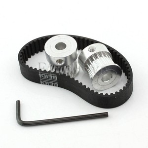 2pcs HTD3M 18 Teeth Timing Pulley 10mm Width Belt Set Kit Reducer Ratio 1:1