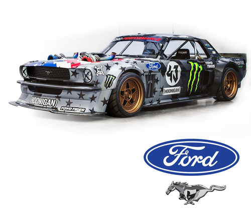 1:10 RC Clear Body Shell KIT -  Ken Block Hoonicorn #43 - US Flag version+TURBOS - Picture 1 of 11