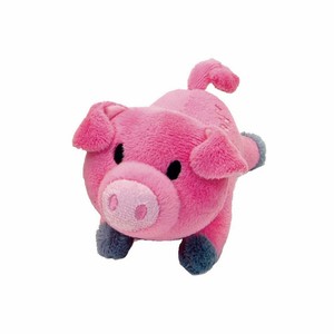 soft pink pig dog toy