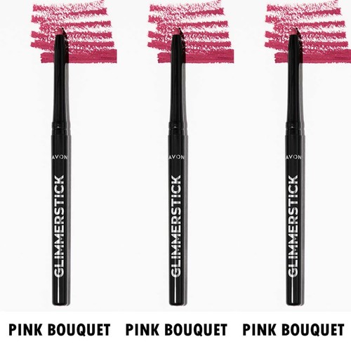 NEW Avon Glimmersticks Retractable Lip Liner / PINK BOUQUET / SET OF 3 - Picture 3 of 11