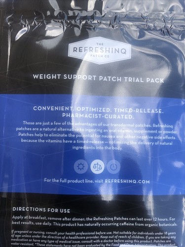 5 PACK RefreshinQ Weight Support Patch - Weight Loss Control - 5 Day Supply each - Picture 3 of 3