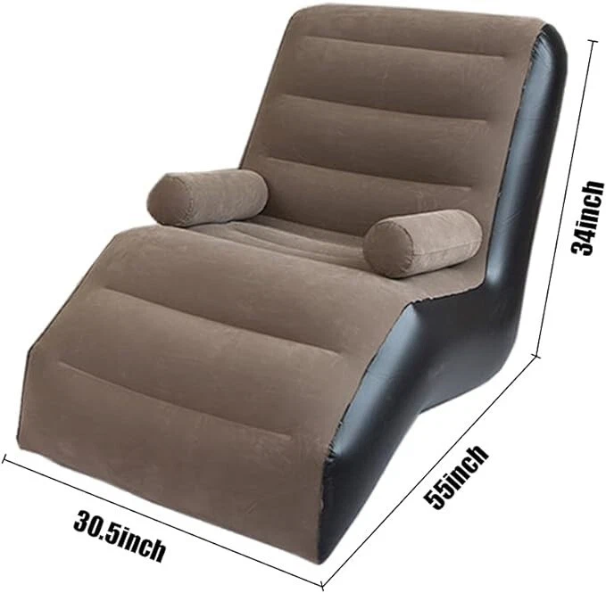 Sillas perezosas inflables inflables - Accesorios para acampar y playa NUEVO US Foto 3 de 4