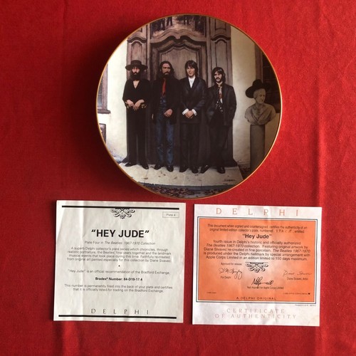 BEATLES - Porcelain plate series 1967-1970 HEY JUDE: The 25th Anniversary MINT - Picture 1 of 11