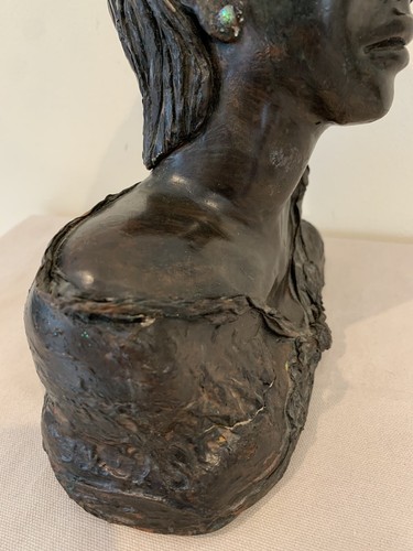 Cerámica Cerámica Busto Femenino ESCULTURA MUJER MODELO FEMENINO - Imagen 7 de 24