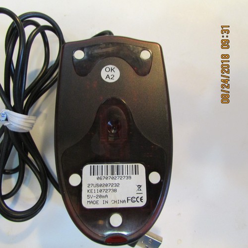 5 Button Scroll Mouse, silver/gray with PN:07232, USB Optical VERY NICE! m-6 - Picture 3 of 7