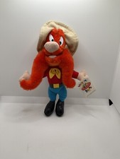 Vintage Looney Tunes Yosemite Sam 1995 Stuffed 11  Plush Ace w Tags Warner Bros