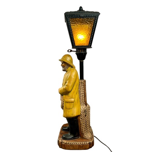 Vintage Old Salty Fisherman Lamp - Picture 2 of 9
