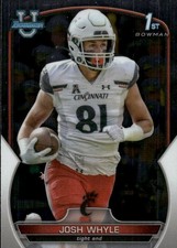 2022 Bowman University Chrome Josh Whyle #89 Cincinnati Bearcats 24A