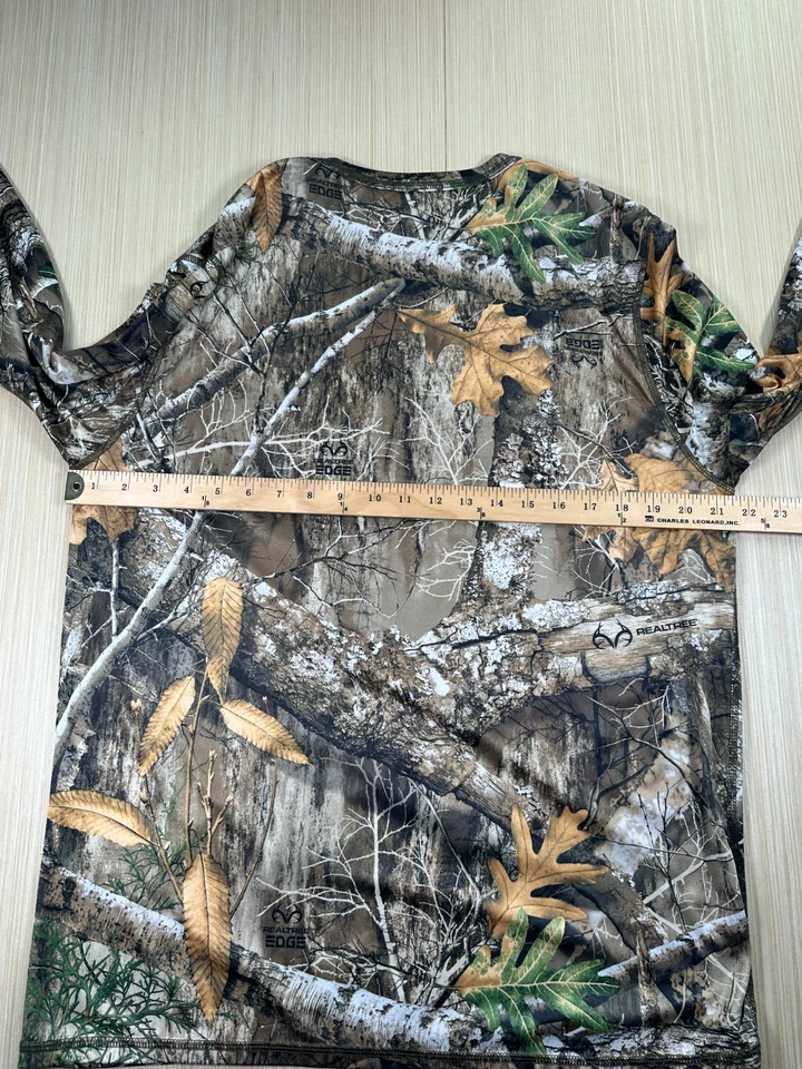 Realtree Performance Thermals Shirt Men Large Camouflage Scent Control Crew Neck - Image 3 of 4