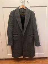 ZARA mantel wolle fischgrät gr. m 38 -top-