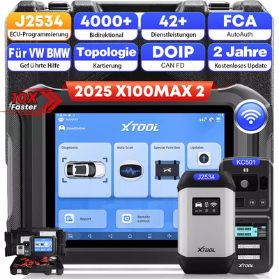 XTOOL X100 MAX2 KFZ OBD2 Diagnosegerät Scanner ALLE SYSTEM Keey Programmier TPMS