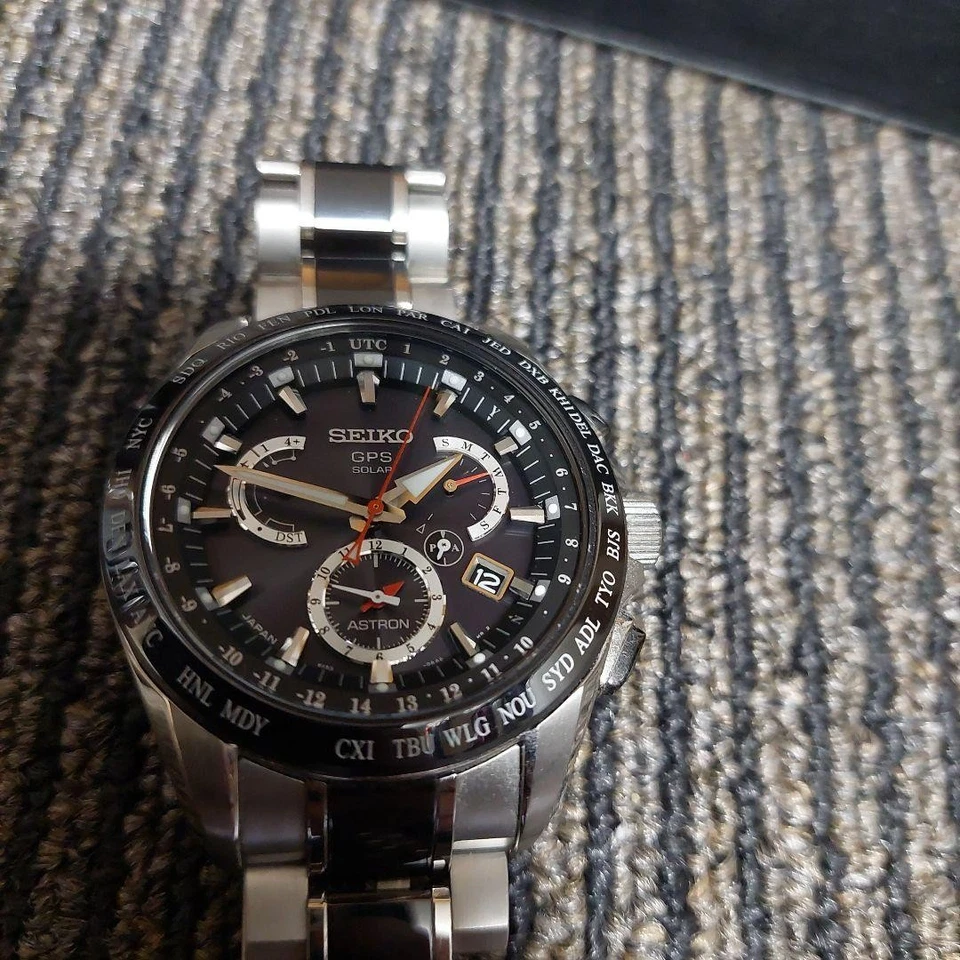 Автоматические часы SEIKO Astron GPS черный циферблат 8X53 0AB0 2 часы премиум-класса - Изображение 2 из 4