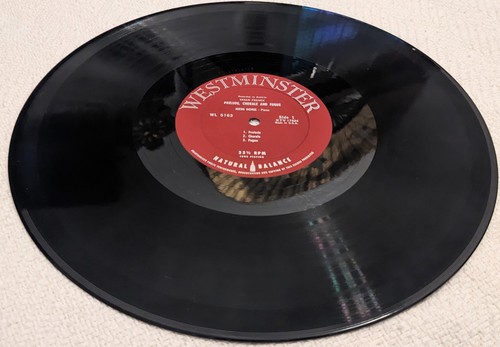 Westminster WL 5163 lp Franck PRELUDE CHORALE & FUGUE Joerg Demus ED1 mono 1952 - Imagen 3 de 5