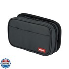 LIHIT LAB Large Capacity Double Zipper Pencil Case For School Off