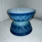 2 Vintage Fire King Kimberly Diamond Bowls Anchor Hocking – Blue Ombre