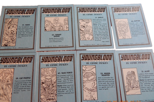 TARJETAS COLECCIONABLES YOUNGBLOOD POR IMÁGENES DE CÓMIC ROB LIEFELD ARTE 10 CARTAS/PAQUETE 1992 NUEVO - Imagen 6 de 6